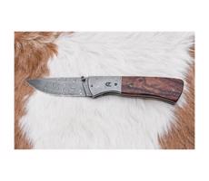 Jiří Čurda Zavírací damaškový nůž 8 cm ironwood