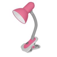 Kanlux SUZI stolní lampa růžová HR-60-PK max.1x60W E27 s klipem 07153