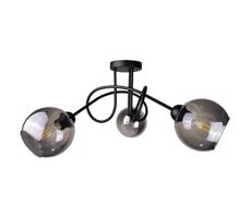 Keter Lighting Přisazený lustr RIN 3xE27/60W/230V černá