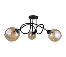 Keter Lighting Přisazený lustr VENUS BLACK 3xE27/60W/230V