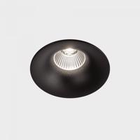 KOHL-Lighting LUXO IP65 zapuštěné svítidlo s rámečkem pr.85 mm černá 38° 12W CRI >80 2700K 1.10