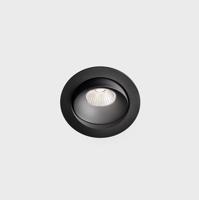 KOHL-Lighting LUXO TILT zapuštěné svítidlo s rámečkem pr.105 mm černá 38° 12W CRI >90 4000K PUSH