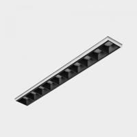 KOHL-Lighting NSES bezrámečkové zapuštěné svítidlo 270x35 mm bílá-černá 20 W CRI 90 2700K PUSH