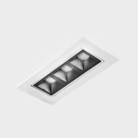 KOHL-Lighting NSES TILT zapuštěné svítidlo s rámečkem 123x58 mm bílá-černá 6 W CRI 90 2700K PUSH