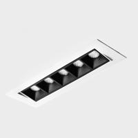 KOHL-Lighting NSES TILT zapuštěné svítidlo s rámečkem 167x58 mm bílá-černá 10 W CRI 90 3000K 1.10V