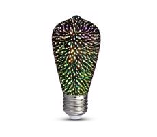 LED 3D Dekorační žárovka FILAMENT ST64 E27/3W/230V 3000K