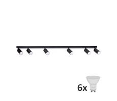 LED Bodové svítidlo ANGIE 6xGU10/6W/230V černá