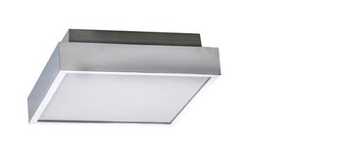 LED Koupelnové stropní přisazené svítidlo AZzardo Asteria 25 chrome 3000K AZ2072 18W 640lm 3000K IP44 25cm chromové