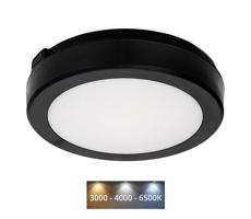 LED Koupelnové stropní svítidlo NAIROS LED/12W/230V 3000/4000/6500K IP65 černá