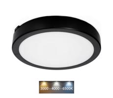 LED Koupelnové stropní svítidlo NAIROS LED/18W/230V 3000/4000/6500K IP65 černá