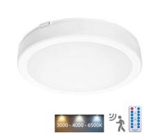 LED Koupelnové stropní svítidlo se senzorem NAIROS LED/18W/230V IP65 bílá + DO