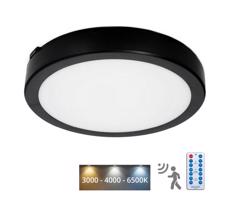 LED Koupelnové stropní svítidlo se senzorem NAIROS LED/18W/230V IP65 černá + DO