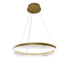 LED Lustr na lanku LED/52W/230V pr. 60 cm zlatá