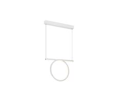 LED Lustr na lanku LOOP LED/20W/230V bílá