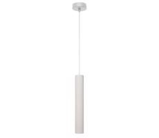 LED Lustr na lanku TUBA 1xGU10/6,5W/230V bílá