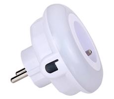 LED Orientační svítidlo se soumrakovým senzorem a zásuvkou LED/0,6W/230V