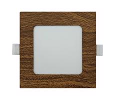 LED Podhledové svítidlo SQUARE LED/6W/230V 4200K 11,8x11,8 cm hnědá