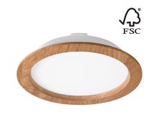 LED Podhledové svítidlo WOODY SPOT LED/23,5W/230V 4000K dub ø 23,5 cm