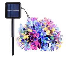 LED RGB Solární řetěz 50xLED/0,12W/1,2V 1xAA IP44