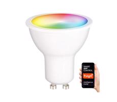 LED RGB Stmívatelná žárovka GU10/5W/230V 2700-6500K Wi-Fi Tuya