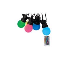 LED RGB Venkovní řetěz STRING 13 m 15xLED/0,5W/230V IP44