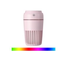 LED RGB Zvlhčovač vzduchu 300 ml LED/2W/5V růžová