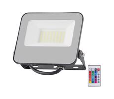 LED RGBW Stmívatelný reflektor LED/30W/230V IP65 šedá + DO