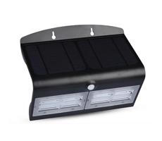 LED Solární nástěnné svítidlo se senzorem LED/7W/3,7V 4000K IP65 černá