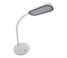 LED Stmívatelná dotyková flexibilní stolní lampa LED/6W/5V USB 1200 mAh bílá