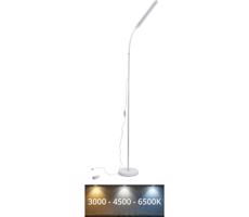 LED Stmívatelná stojací lampa SIGNUS LED/10W/230V 3000/4500/6500K bílá