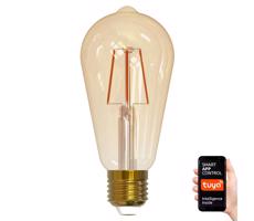 LED Stmívatelná žárovka VINTAGE ST64 E27/5,5W/230V 1800-2700K Wi-Fi Tuya