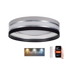 LED Stmívatelné stropní svítidlo SMART CORAL 24W/230V Wi-Fi Tuya černá/šedá +DO