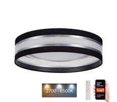 LED Stmívatelné stropní svítidlo SMART CORAL LED/24W/230V Wi-Fi Tuya černá + DO