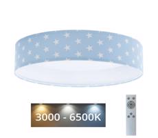 LED Stmívatelné svítidlo GALAXY KIDS LED/24W/230V hvězdičky modrá/bílá + DO