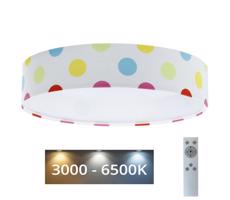 LED Stmívatelné svítidlo GALAXY KIDS LED/24W/230V puntíky pestrobarevná + DO