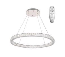 LED Stmívatelný lustr na lanku LED/100W/230V 3000-6500K stříbrná + DO