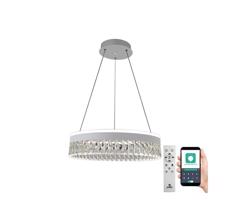 LED Stmívatelný lustr na lanku LED/90W/230V 3000-6500K bílá + dálkové ovládání