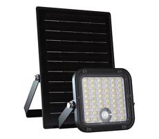 LED Stmívatelný solární reflektor se senzorem LED/10W/3,7V 4000/6000K IP65 + DO