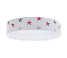 LED Stropní svítidlo GALAXY KIDS LED/24W/230V hvězdičky bílá/růžová/šedá