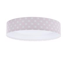 LED Stropní svítidlo GALAXY KIDS LED/24W/230V hvězdičky růžová/bílá