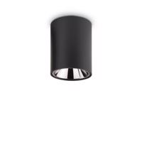 LED Stropní svítidlo Ideal Lux Nitro Round Nero 206004 kulaté černé 10W 900lm