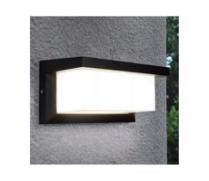 LED Venkovní nástěnné svítidlo se senzorem soumraku NEELY 1xE27/9W/230V IP54 čer