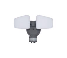 LED Venkovní reflektor se senzorem LED/24W/230V 3000/4000/6000K IP54 antracit