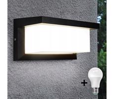 LED Venkovní svítidlo s žárovkou se senzorem soumraku NEELY 1xE27/9W/230V IP54