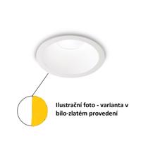 LED Zápustné bodové svítidlo Ideal Lux Game Round White Gold 192307 11W 850lm 3000K IP20 bílo-zlaté