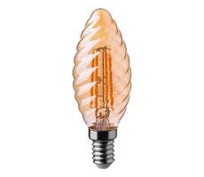 LED Žárovka FILAMENT AMBER E14/4W/230V 2200K