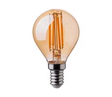 LED Žárovka FILAMENT AMBER P45 E14/4W/230V 2200K