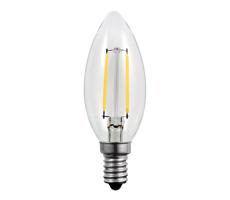 LED Žárovka FILAMENT C37 E14/2W/230V 3000K