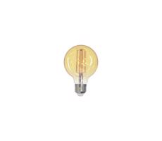 LED Žárovka FILAMENT SLIM VINTAGE G80 E27/4,5W/230V 1800K