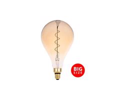 LED Žárovka FILAMENT SPIRAL VINTAGE A165 E27/4W/230V 2000K